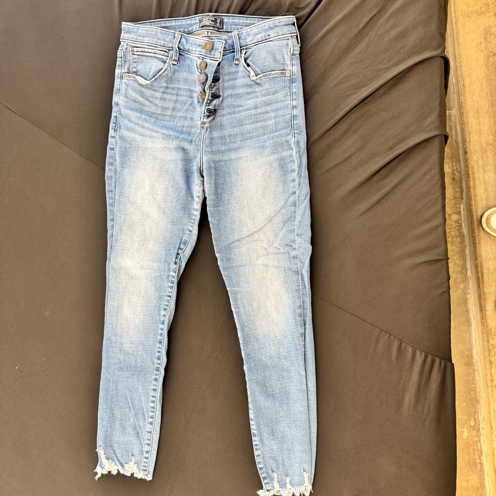 Abercrombie & Fitch Light Blue High Rise Jeans